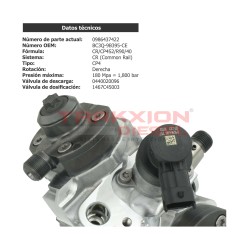 Bomba de inyección diésel FORD PowerStroke 6.7 Super Duty