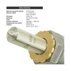 Inyector Diesel Para MAN TG / Volkswagen VolksBus - Constellation Remanufacturado