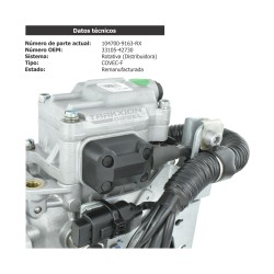 Bomba de inyeccion para H100 Hyundai remanufacturada