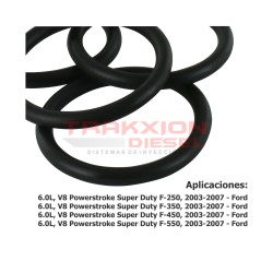 Kit de sellos de riel de alta presión de aceite 6.0L PowerStroke SuperDuty F-250 F-350 F-450 F-550 Ford