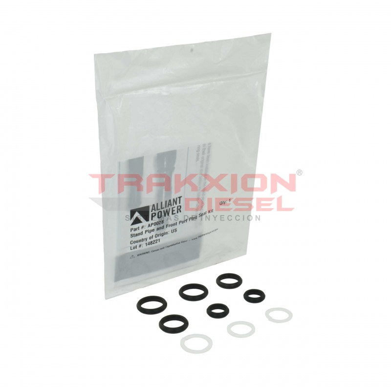 Kit de sellos del tubo y tapón frontal 6.0L V8 PowerStroke Super Duty Ford VT365 & VT275 Navistar AP0028