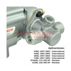 Bomba de alta presión de aceite Bosch para DT466E International, 175-230 HP, 1994-2003, HP021X, HTP114, 1825681C95, 1842721C91