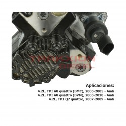 Bomba de inyección de alta presión Diesel para Q7, 4.2 TDI, Audi 2007-2009, 0445010119, 0986437343, 0986437344, 057130151X