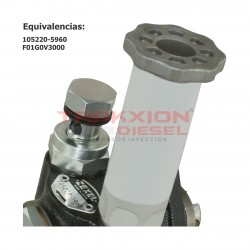 Bomba de transferencia de baja presión Diesel para 6D95, 6D102, PC200, PC210, PC220, Excavadora Komatsu, 105220-5960, F01G0V3000