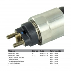 Inyector Diesel Denso para Cargador de ruedas, Cortadora apiladora, Cosechadora, Combinada, John Deere, 095000-5050, SE501930