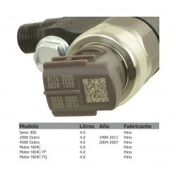 Inyector Diesel Denso para Hino 300, motor N04C-TF, N04C-TQ, 95000-532, 095000-5320, 095000-5321, 23670-E0140