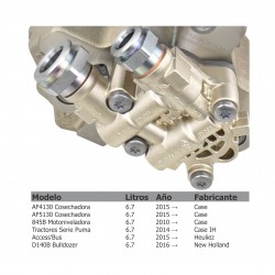 Bomba de inyección Diesel Bosch para Motoconformadora 885, Combinada AF 4130, AF 5130, Case, 5801633945
