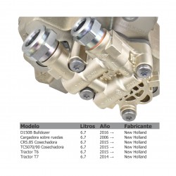 Bomba de inyección Diesel Bosch para Combinada CR5, TC 5070, TC 5090, Motoconformadora RG140 RG170 RG200, New Holland 5801633945