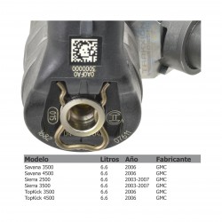 Inyector Diesel CRIN Bosch para 6.6 Duramax, 0445120042, 0986435521, 97361355, 97780358, 97780474, 2-90071-600-0, 8-97361-355-6