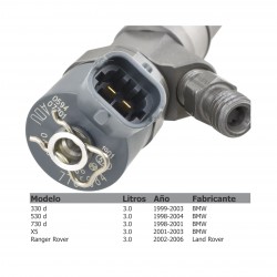 Inyector Diesel Bosch para 3.0 BMW, X5, 330 d, 530 d, 730 d, 1998-2004, 13534701464, 13537785573, 13537785984, 0445110266