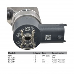 Inyector Diesel CRI Bosch para FAW Truck, 3.0 CA4DC2-10E3, 2008-2011, 0445110291, 0986435322, CRI2.0-4DC