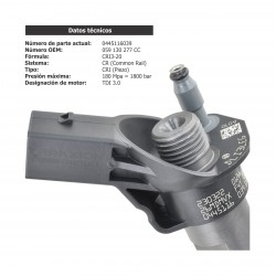 Inyector Diesel Piezoeléctrico Bosch para Q5 3.0 TDI quattro Audi 8RB, 2012-2017, 0445116039, 0445116040, 0445116072, 0986435422