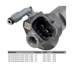 Inyector Diesel Piezoeléctrico Bosch para 6.7 PowerStroke, V8, Ford, 2015-2019, 0445117040, 0445117043, 0445117094, 0986435433