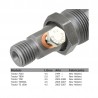 Inyector Diesel Bosch para Tractor JX 1090 1095, JX 1100, Maxxum MXU 100, Case, 0432133780, 2852056, 500390441