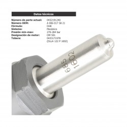Inyector Diesel Bosch para OM501 LA, MBE900, MBE4000, Mercedes Benz, 0432191240, A0060175821
